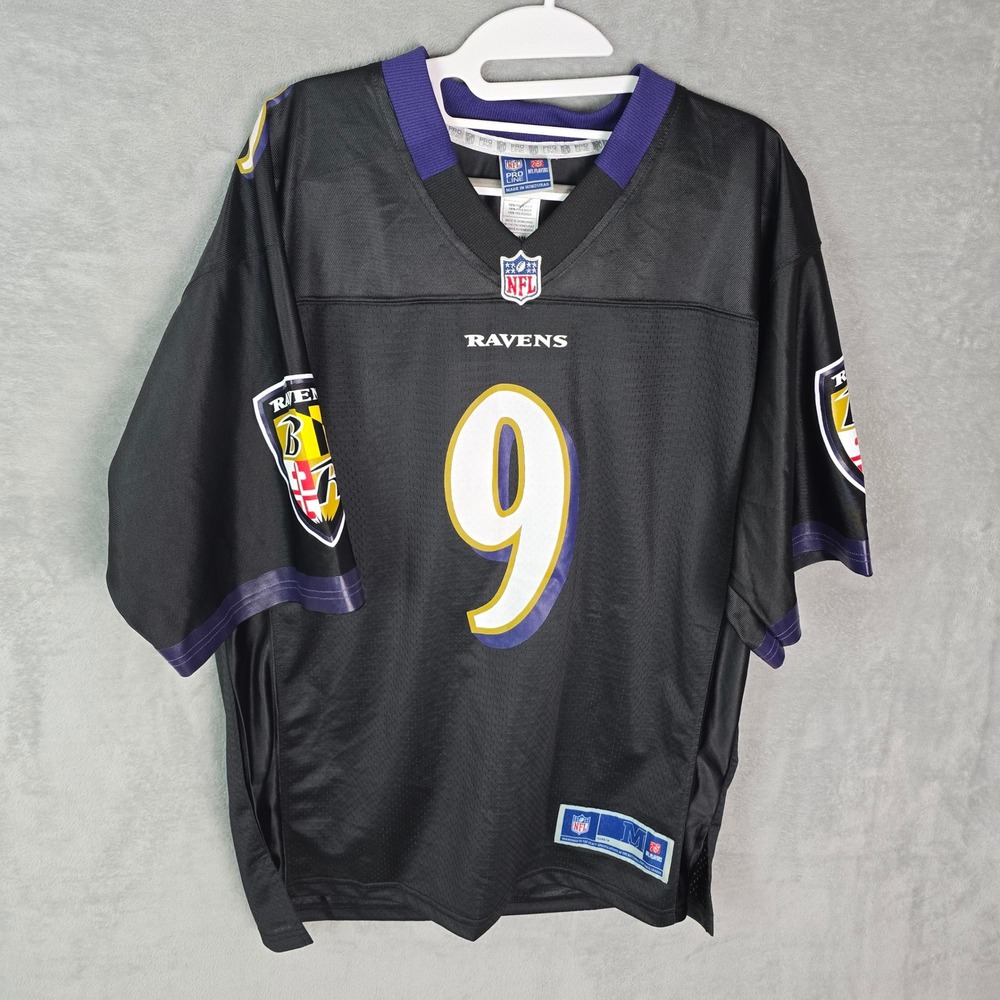 NFL Pro Line Baltimore Ravens Justin Tucker 9 Jersey Mens Medium Black Mesh